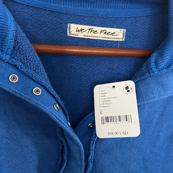 We The Free Camden Henley Sweatshirt - NWT - Picture 4 of 5